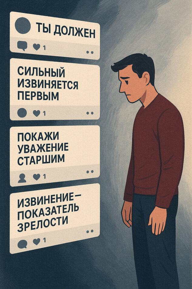 Ты обидел маму извинись сейчас же